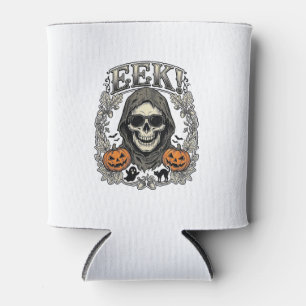Halloween-Totenkopf-Grafik Vintage-Stich-Shirt Ar Dosenkühler