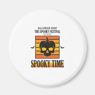 Halloween-Totenkopf Gruselig Lustig Vintage-Zitat_ Magnet