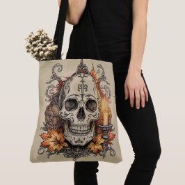 Halloween, Totenkopf-Muster, Kerzenlicht Calavera
