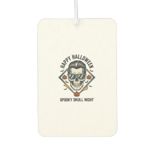 Halloween-Totenkopf-Shirt Vintage-Gravur Grafik_1 Autolufterfrischer