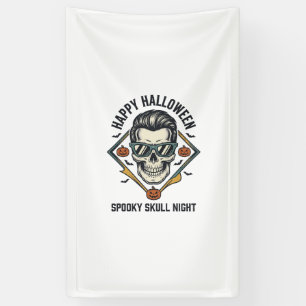 Halloween-Totenkopf-Shirt Vintage-Gravur Grafik_1 Banner