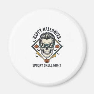 Halloween-Totenkopf-Shirt Vintage-Gravur Grafik_1 Magnet