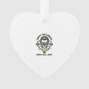 Halloween-Totenkopf-Shirt Vintage-Gravur Grafik_1 Ornament