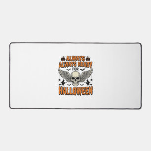 Halloween-Totenkopf-Shirt Vintage-Gravur Grusel-Sp Schreibtischunterlage