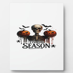 Halloween-Totenkopf-Skelett Fotoplatte