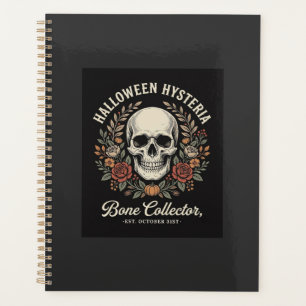 Halloween-Totenschädel-Blumenknochen-Sammler-Desig Planer