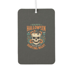 Halloween-Totenschädel-Kürbis-Jagd-Nacht-Design_1 Autolufterfrischer