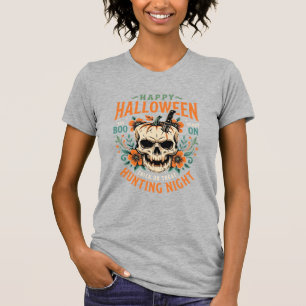 Halloween-Totenschädel-Kürbis-Jagd-Nacht-Design_1 T-Shirt