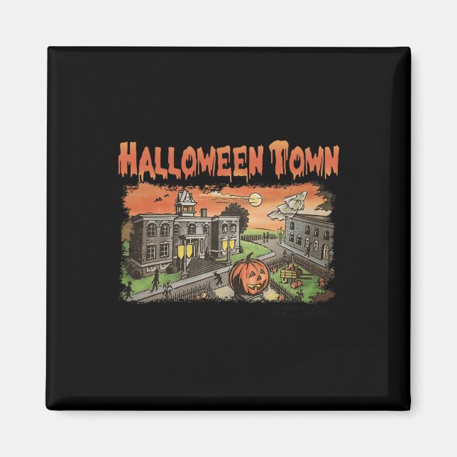 Halloween Town EST 1998 Halloween-Party Niedlich H Magnet (Vorne)