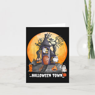 Halloween Town Party Niedlich Halloween Karte