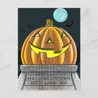 Halloween Town Postcard Postkarte