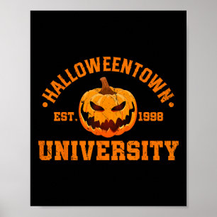 Halloween Town University Est 1998 Pumpkin Hallowe Poster
