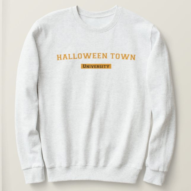 Halloween Town University White Sweatshirt Frauen (Design vorne)
