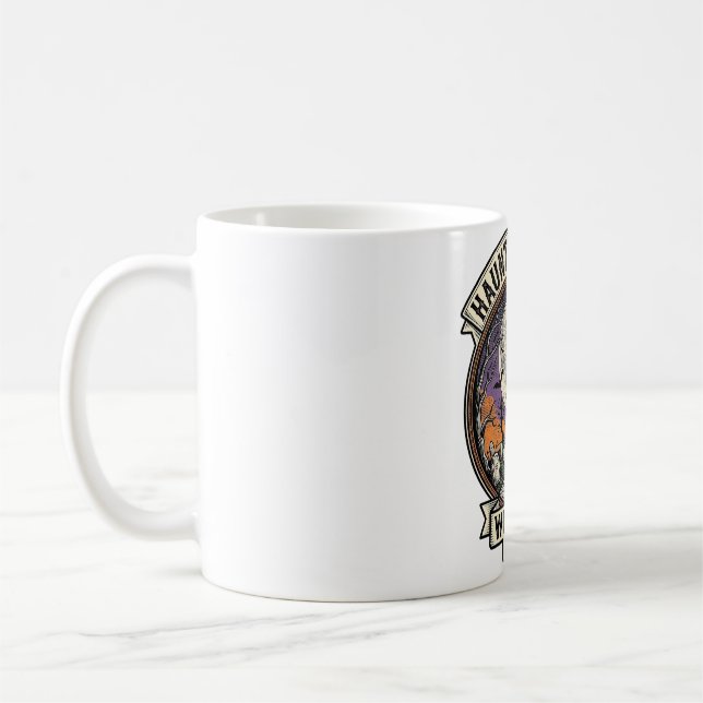 Halloween-Trainingshemd Haunted Hustle Gravur A Kaffeetasse (Links)