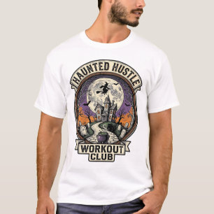 Halloween-Trainingshemd Haunted Hustle Gravur A T-Shirt