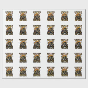 Halloween-Traktor-Shirt Lustiges Farm-Hexen-Fahren Geschenkpapier