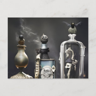 Halloween Tränenflaschen Postkarte