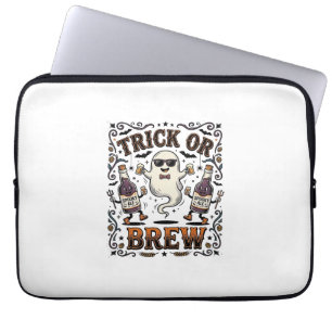 Halloween-Trank Trick oder Gebräu Vintage Gravur H Laptopschutzhülle