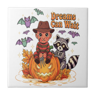halloween Träume Können Warten Horror Monster Fliese