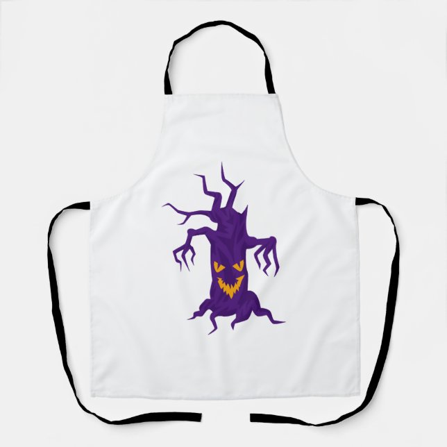 Halloween Tree Schürze (Vorderseite)