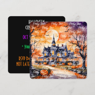 Halloween Trendy Pumpkin Autumn Collection Einladung