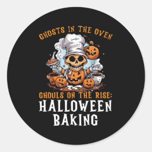 Halloween-Trick backen oder Bäckerchen backen Cupc Runder Aufkleber