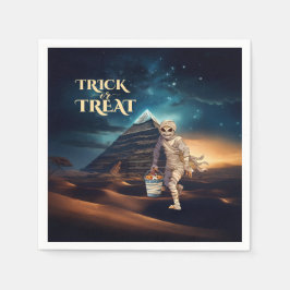Halloween Trick der Leckerei Mummy Serviette