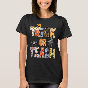 Halloween-Trick-Lehrer oder Halloween-Lehrer T-Shirt