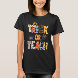 Halloween-Trick-Lehrer oder Halloween-Lehrer T-Shirt