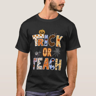 Halloween-Trick-Lehrer oder Halloween-Lehrer T-Shirt