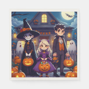 Halloween Trick oder behandeln Kinder Paper Napkin Serviette