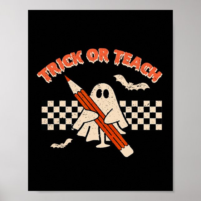 Halloween Trick oder Dozent Poster (Vorne)