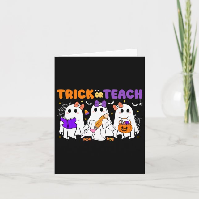 Halloween Trick oder Dozenten Karte (Vorderseite)
