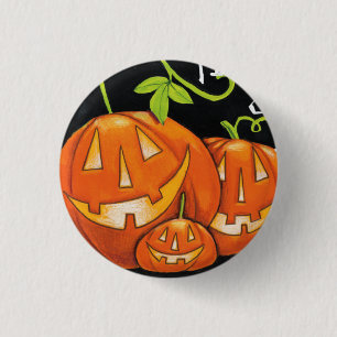 Halloween-Trick oder Leckerei-Kürbis-und Button