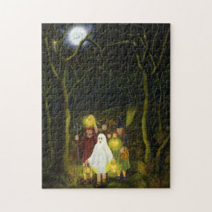 Halloween-Trick oder Leckereipuzzlespiel Puzzle