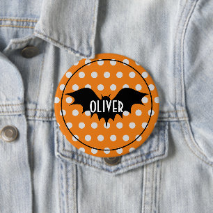 Halloween-Trick oder personalisierte Monogramm beh Button