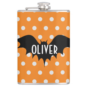 Halloween-Trick oder personalisierte Monogramm beh Flachmann