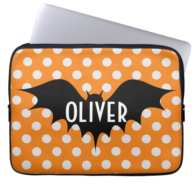 Halloween-Trick oder personalisierte Monogramm beh Laptopschutzhülle (Vorderseite)