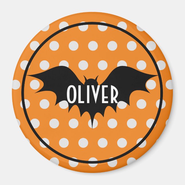 Halloween-Trick oder personalisierte Monogramm beh Magnet (Vorne)