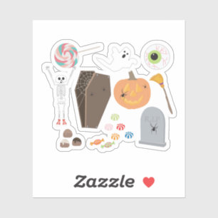 Halloween Trick oder Treat Aufkleber