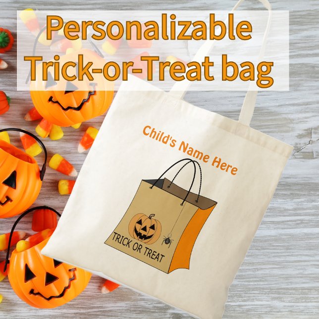 Halloween Trick oder Treat Bag Pumpkin Tragetasche (Von Creator hochgeladen)