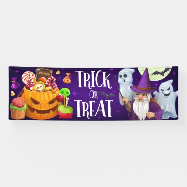 Halloween - Trick oder Treat Banner (Horizontal)