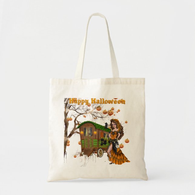 Halloween Trick oder Treat Candy Bag mit Sinti und Tragetasche (Vorne)