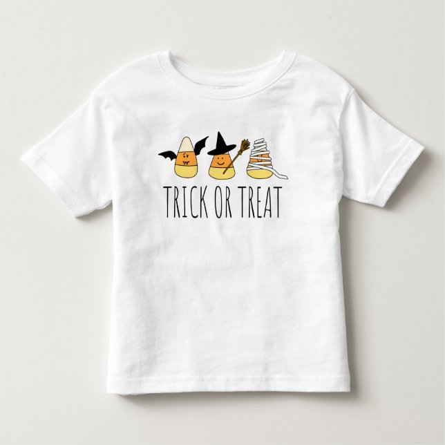 Halloween Trick oder Treat Candy Corn Kleinkind T-shirt (Vorderseite)