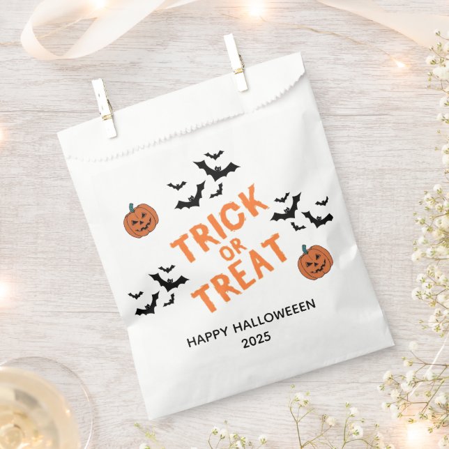Halloween Trick oder Treat Candy Favor Bag Geschenktütchen (Ausgeschnitten)