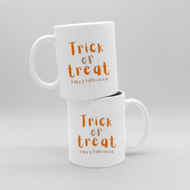 Halloween Trick oder Treat Coffee Tasse (Von Creator hochgeladen)