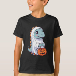 Halloween Trick oder Treat Dinosaur T-rex Ghost T-Shirt