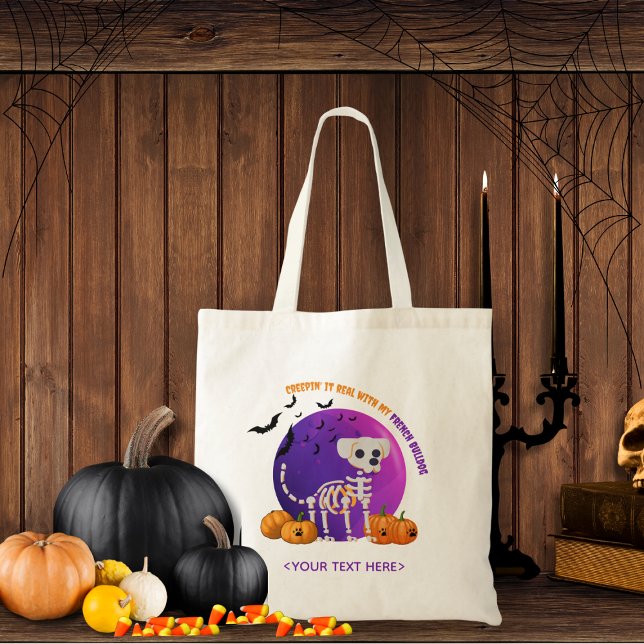 Halloween Trick oder Treat Dog Candy Tote Bag Tragetasche (Trick or Treat OR show up to the Halloween party in style. Represent your favorite dog breed!!)