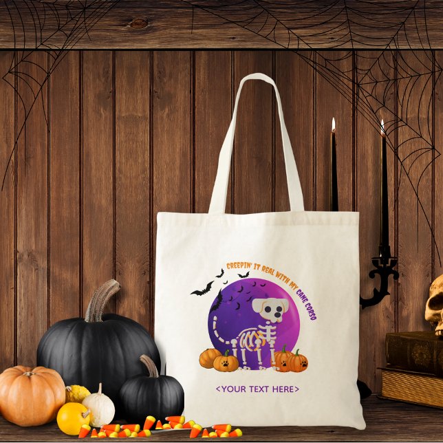 Halloween Trick oder Treat Dog Candy Tote Bag Tragetasche (Trick or Treat OR show up to the Halloween party in style. Represent your favorite dog breed!!)