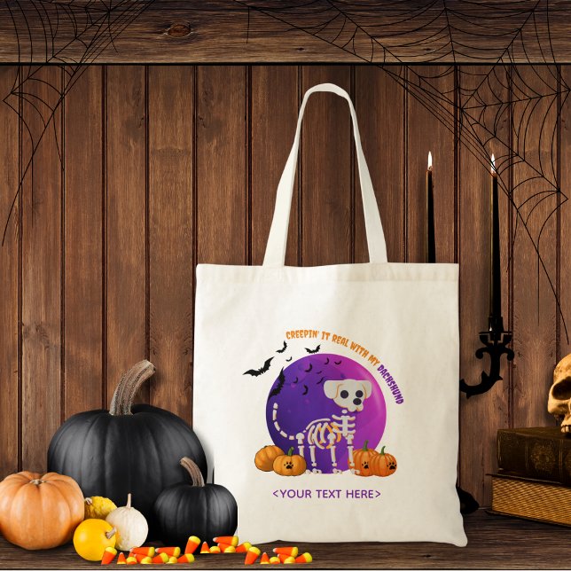 Halloween Trick oder Treat Dog Candy Tote Bag Tragetasche (Trick or Treat OR show up to the Halloween party in style. Represent your favorite dog breed!!)